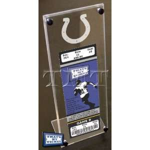 Indianapolis Colts Engraved Ticket Stand  Sports 