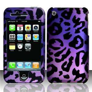 For Apple iPhone 3G 3GS HARD Protector Case Snap on Phone Cover Purple 