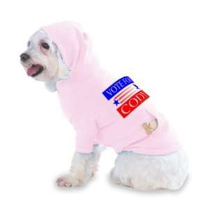  VOTE FOR CODY Hooded (Hoody) T Shirt with pocket for your 