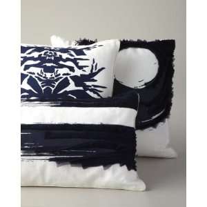  Navy Inkblot Pillow