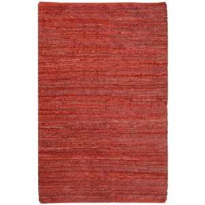 St. Croix Matador Leather Chindi Red Southwestern Rug   LCD04   4 x 6 