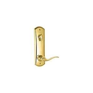   US3 Polished Brass 2 Point Interconnected Handleset with Tustin Lever