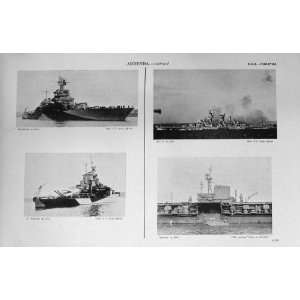  1953 54 Battle Ships Maryland Alaska Virginia Midway