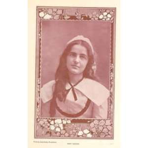  1899 Print Actress Mary Hanson 