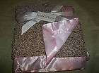 Koalo Luxury 2 Ply Baby Blanket Pink & Brown Faux Fur &