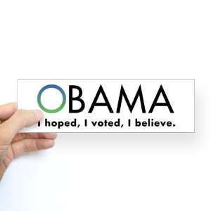  Obama, I believe Obama Bumper Sticker by  Arts 