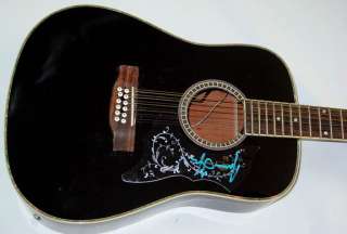 James Taylor Autographed Signed 12 string Guitar Dual Certified UACC 