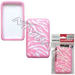  IPOD Touch (2nd Generation) Laser Zebra Skin(White/ Pink 