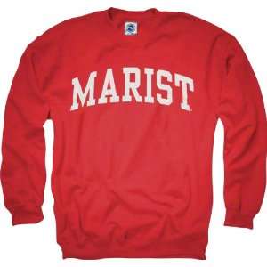  Marist Red Foxes Red Arch Crewneck Sweatshirt