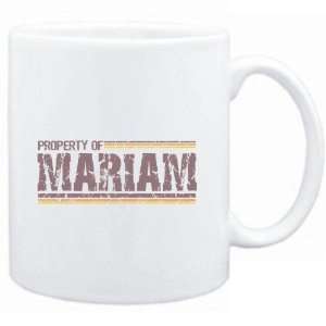  Mug White  Property of Mariam   Vintage  Female Names 