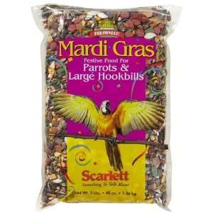  Scarlett Mardi Grass Parrot/Large Hookbill Treat Mix  3 lb 