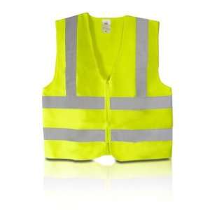   Vest with Reflective Strips   Meets ANSI/ISEA Standards, Size Large
