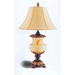  Marbleized Vase Table Lamp Nightlight Pair