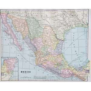  Peoples Map of Mexico (1887)