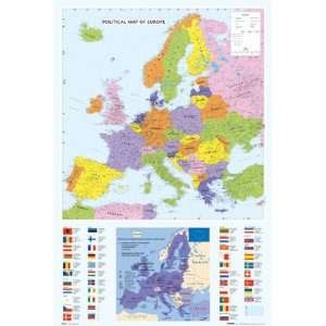  EUROPEAN MAP COUNTRYS REFERENCE 24x36 POSTER 33058