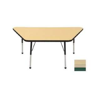  30 x 60 Trapezoid Activity Table in Maple Table Top 