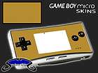 GOLD Skin for Nintendo GameBoy Micro Console System Vin