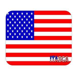  US Flag   Itasca, Illinois (IL) Mouse Pad Everything 