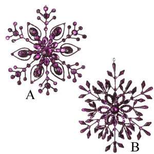  Wire Purple Snowflakes