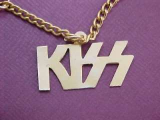 Vintage 1980s Old Rock and Roll Stock ** KISS ** 6 Gold Tone Concert 