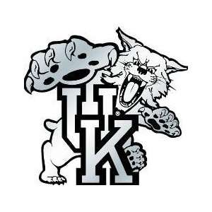  Kentucky Wildcats Silver Auto Emblem