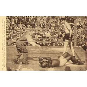  Boxing 1915 Jack Johnson vs Jess Willard Poster Sports 