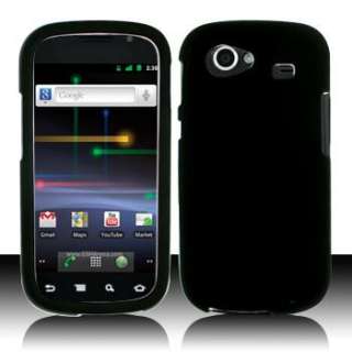 For Sprint Samsung Nexus S 4G Solid Jet Black Snap on Hard Case Phone 