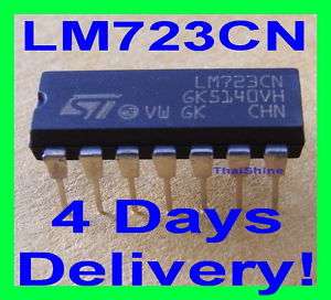 LM723CN LM723 Adj. Voltage Regulator IC 2 37V 150mA   USA Seller 