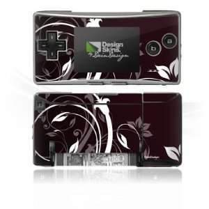   for Nintendo Gameboy Micro   Mahagoni Blumen Design Folie Electronics