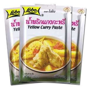 Lobo Yellow Curry Paste 1.76 Oz (Pack of Grocery & Gourmet Food