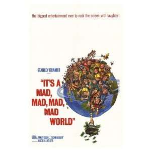  Its A Mad Mad Mad Mad World Movie Poster, 11 x 17 (1963 