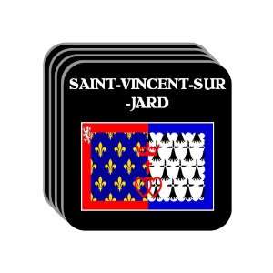  de la Loire   SAINT VINCENT SUR JARD Set of 4 Mini Mousepad Coasters