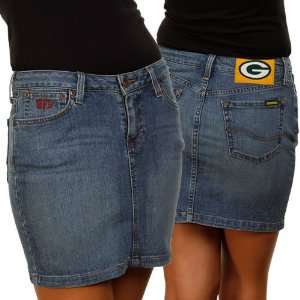    Green Bay Packers Ladies Blitz Jean Skirt