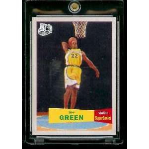  2007 08 Topps Basketball 1957 58 Variations # 115 Jeff Green 
