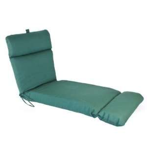  Hunter Green Patio Chaise Lounge Cushion Patio, Lawn 