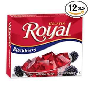 Royal Gelatin, Blackberry, 1.4 Ounce (Pack of 12)
