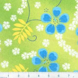  60 Wide Jersey Knit Fabric Floral Lime By The Yard Arts 