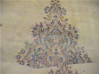 Semi Antique Kerman Oriental Carpet Rug, ~9 by 12  