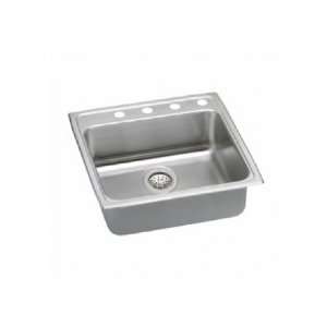  Elkay LRAD2222652 top mount single kitchen bowl