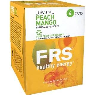 FRS Healthy Energy Liquid, Low Cal Peach Mango, 11.5 Ounce Cans (Pack 