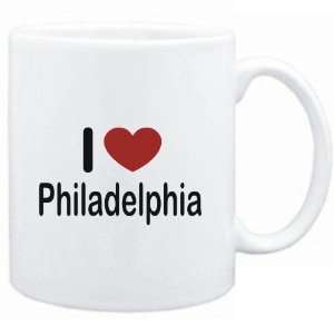Mug White I LOVE Philadelphia  Usa Cities  Sports 