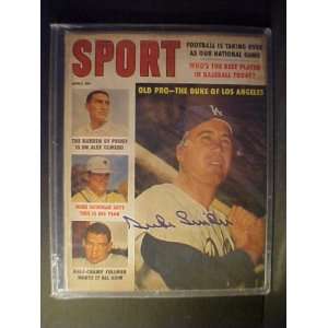  Duke Snider Los Angeles Dodgers Autographed April 1960 