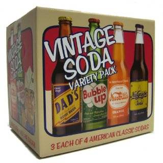 Gift Box) Vintage Soda Variety Pack (3 Each of 4 American Classic 