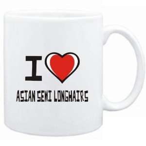  Mug White I love Asian Semi longhairs  Cats