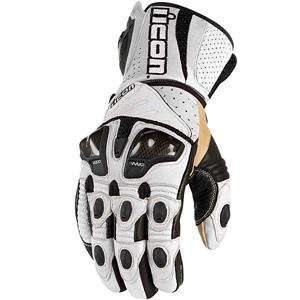  Icon Overlord Long Gloves   2X Large/White Automotive
