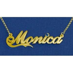 Double Thickness Gold Plated Loki Cola Line name necklace with 