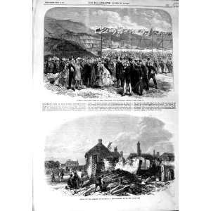    1864 VILLAGE BILLINGHAY CARNARVON LLANBERIS RAILWAY