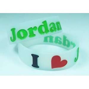     Silicone Wristband / Bracelet   Jordanian Flag 