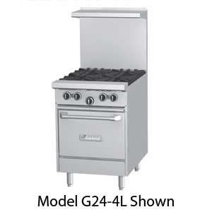 Liquid Propane Garland G24 G24L Gas Range with 24 Griddle and Space 