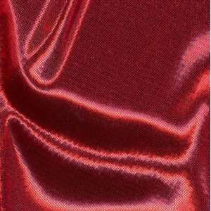   45 Wide Liquid Lame` Red Fabric By The Yard Arts, Crafts & Sewing